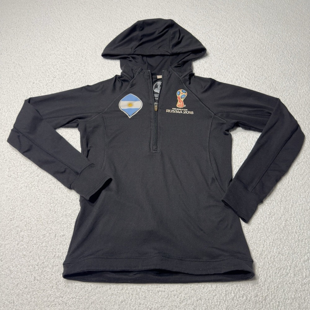 FIFA World Cup Russia 2018 Adult Jacket Black Full Zip Real Madrid Sz Small